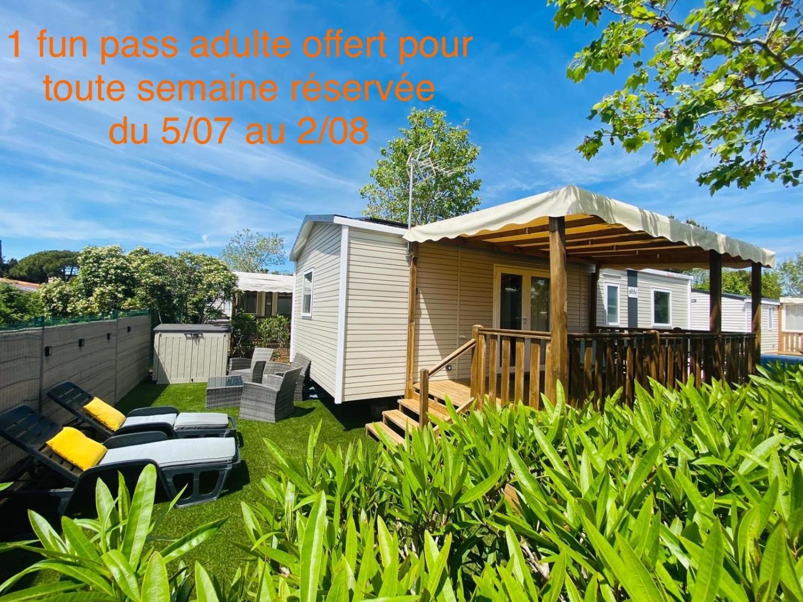 Mobil Home Familial Neuf De 2024 Pour 8 Personnes Valras-Plage Exterior foto